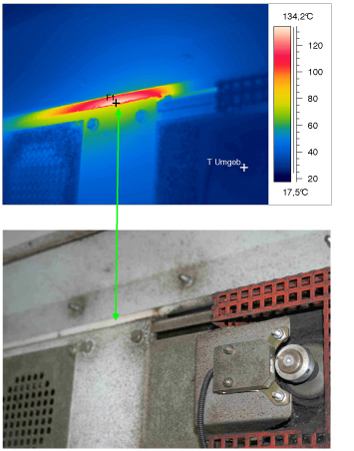 Thermogramm 5 einer Elektrothermografie