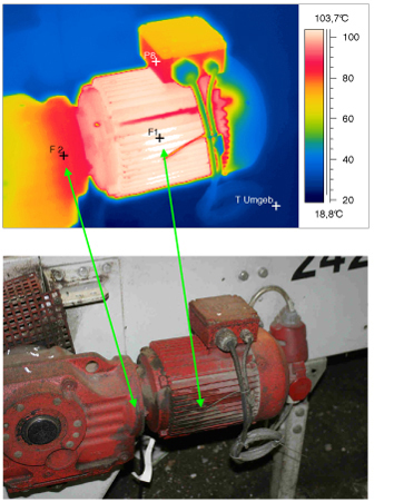 Thermogramm 4 einer Elektrothermografie